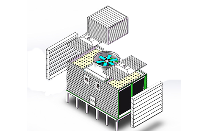玻璃鋼開(kāi)式冷卻塔